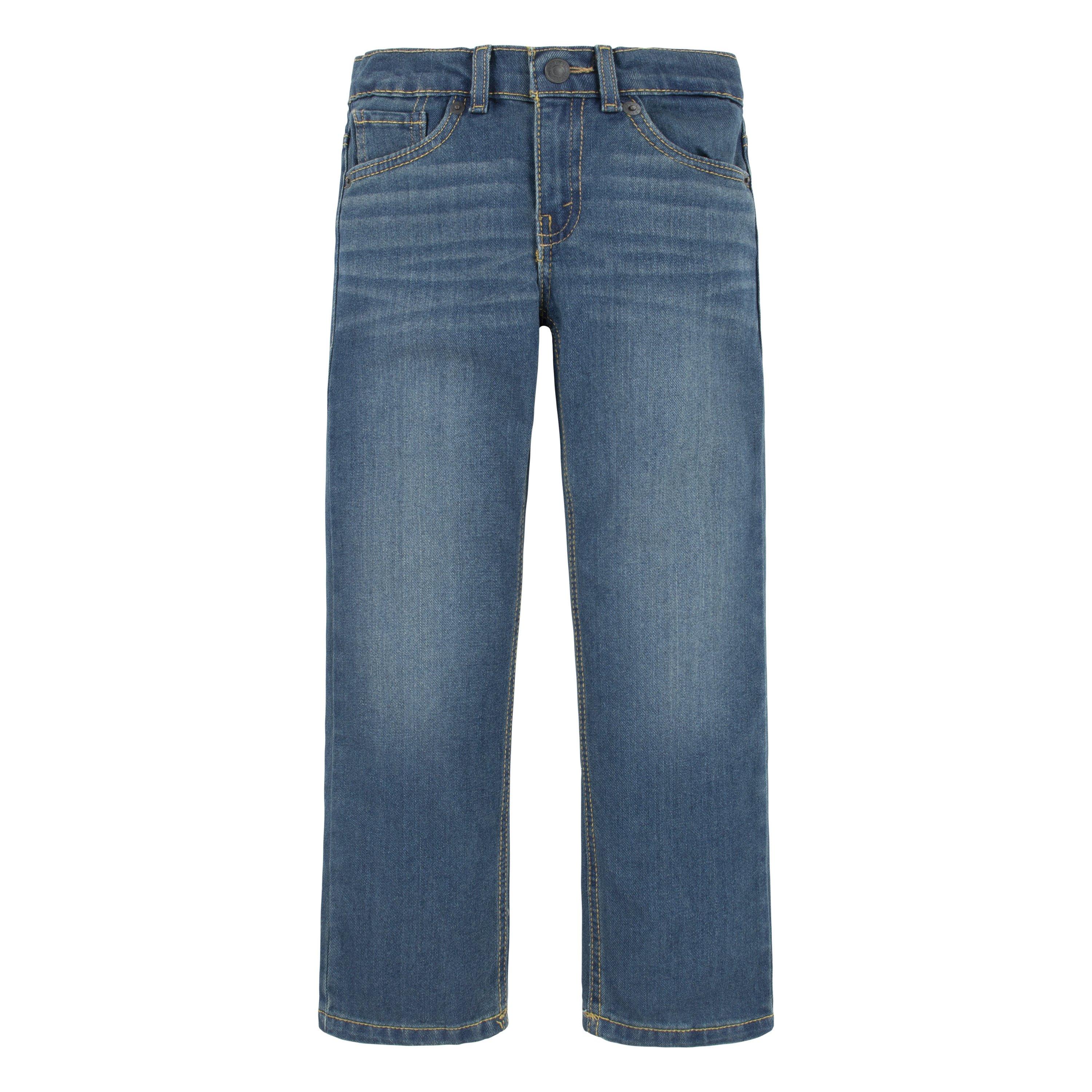Levi's Little Boys' 514 Straight Performance Classic Medium Blue Wash Denim Jeans - BLUE